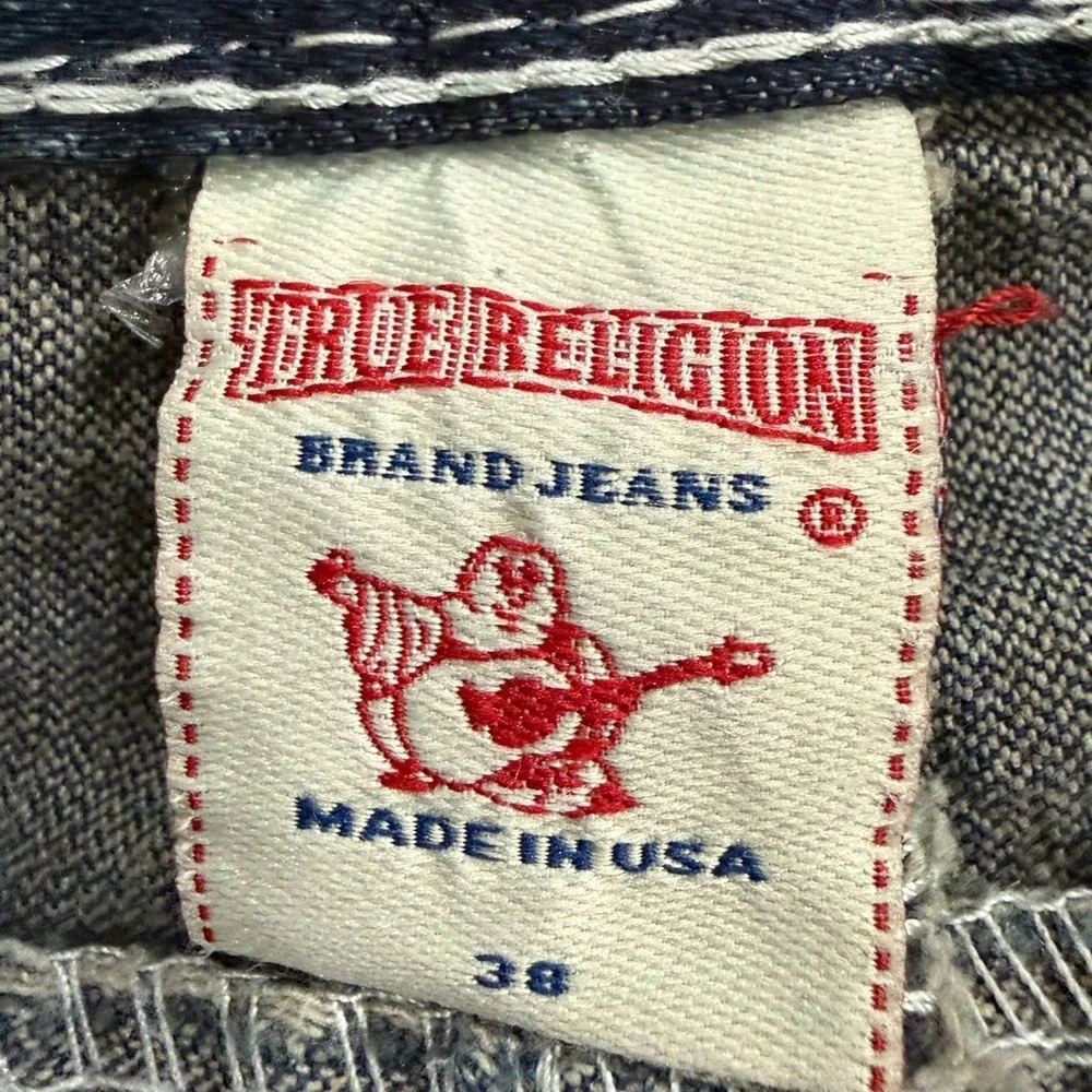 True Religion Dark Blue Distressed Jeans